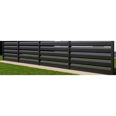Przęsło ogrodzeniowe żaluzjowe MODERN BLIND 200x100