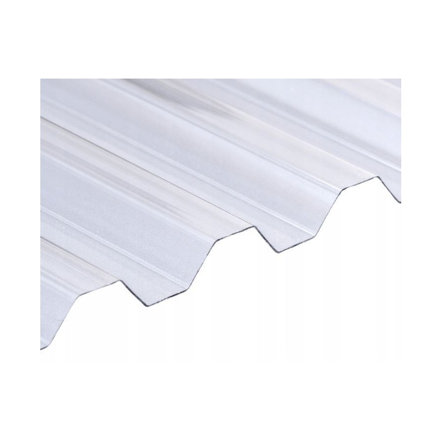 Płyta trapezowa PC poliwęglan przeźroczysty 76/18 900 x 3000/0,5mm