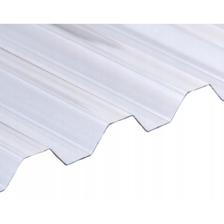 Płyta trapezowa PC poliwęglan przeźroczysty 76/18 900 x 3000/0,5mm