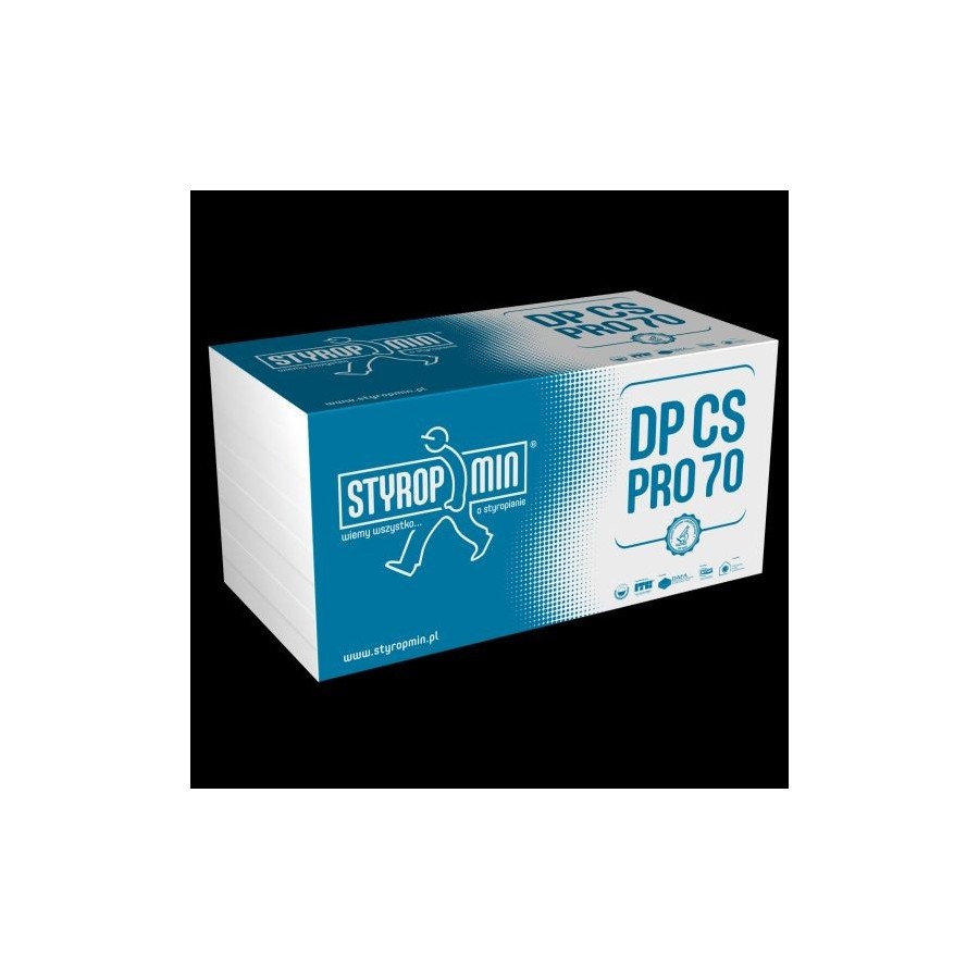 Styropian Styropmin Dach / Podłoga DP CS PRO 70 grubość 2 cm