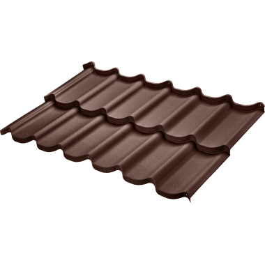 Blachodachówka modułowa Bella Sara d-matt 8017 Brąz