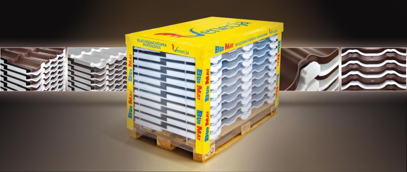 Blachodachówka modułowa na palecie