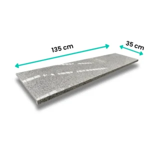 Stopnica Granitowa G603 polerowana 135x35x1,5+1,5